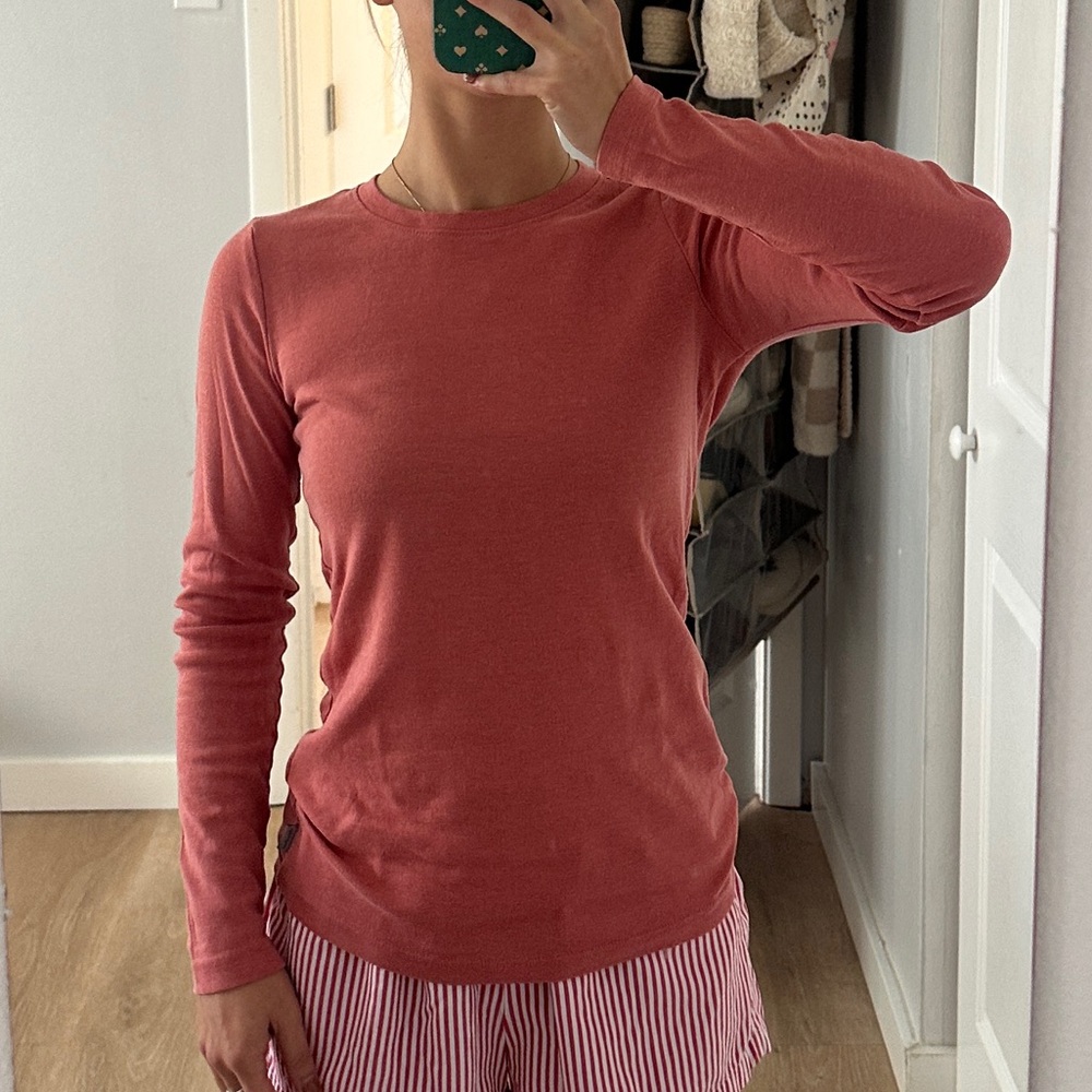 Eddie Bauer Salmon Long Sleeve Shirt